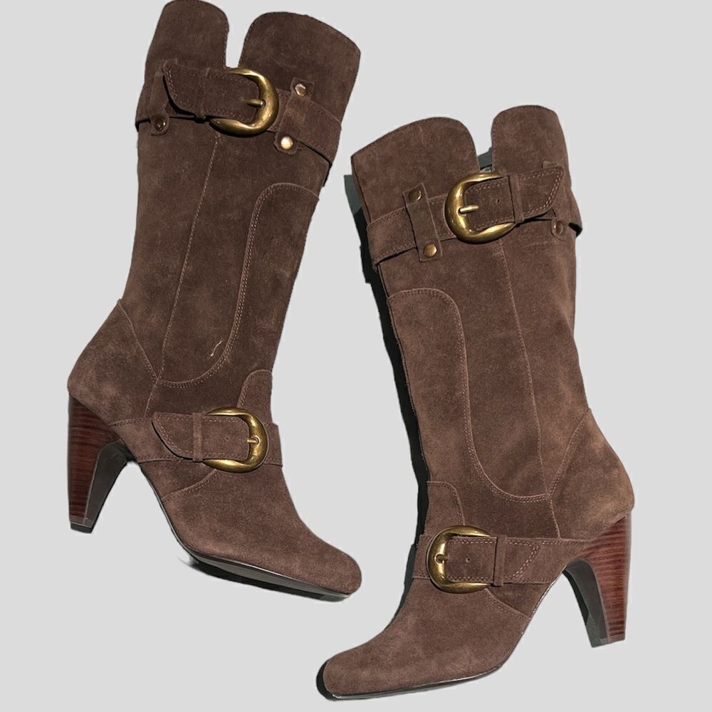 Kelly & Katie Raina Kk Sz 11 M Women’s Brown Suede Boots B54